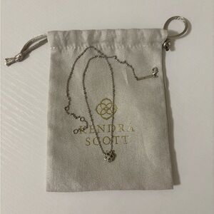 Kendra Scott silver flower necklace